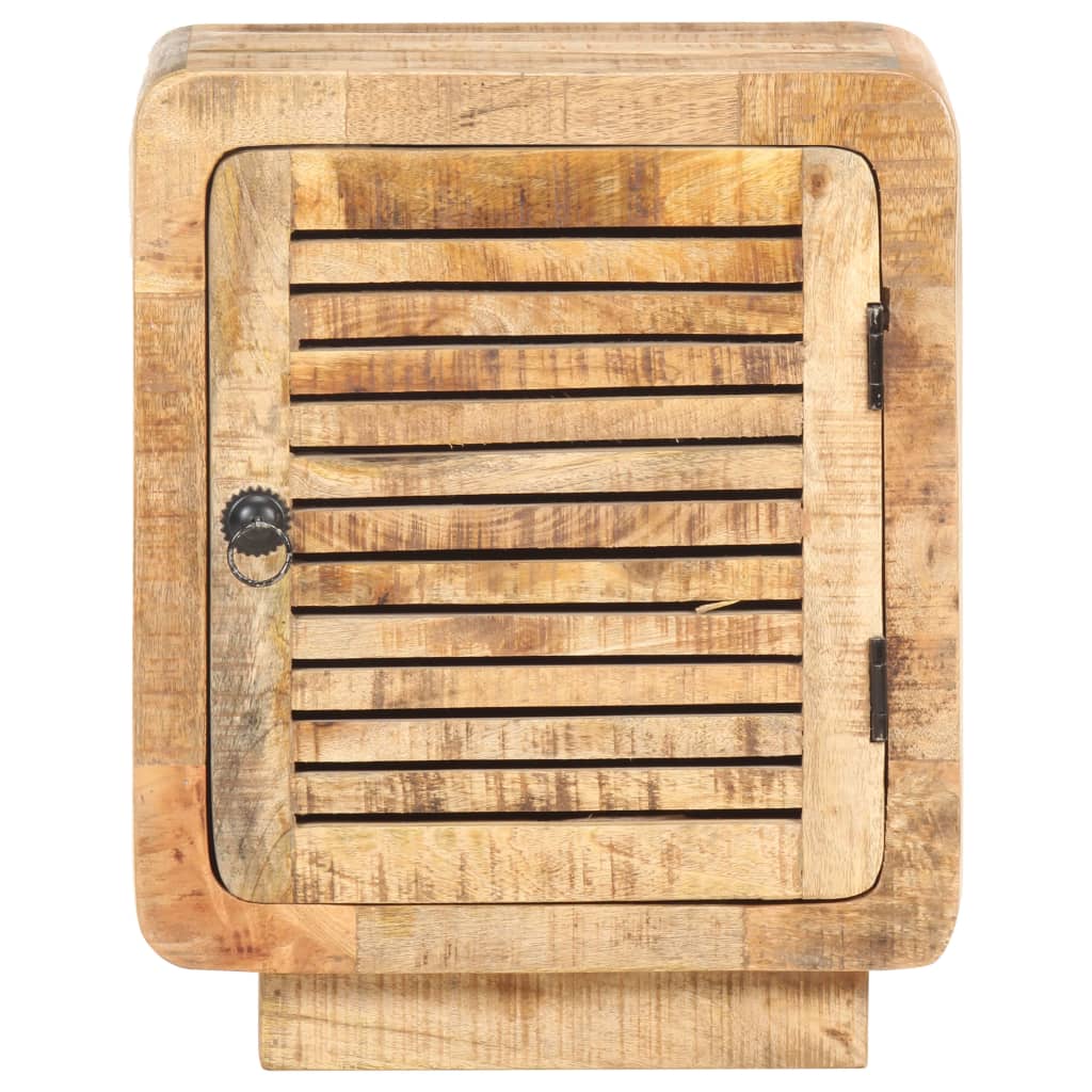 vidaXL Nachttisch 40x30x50 cm Raues Mangoholz