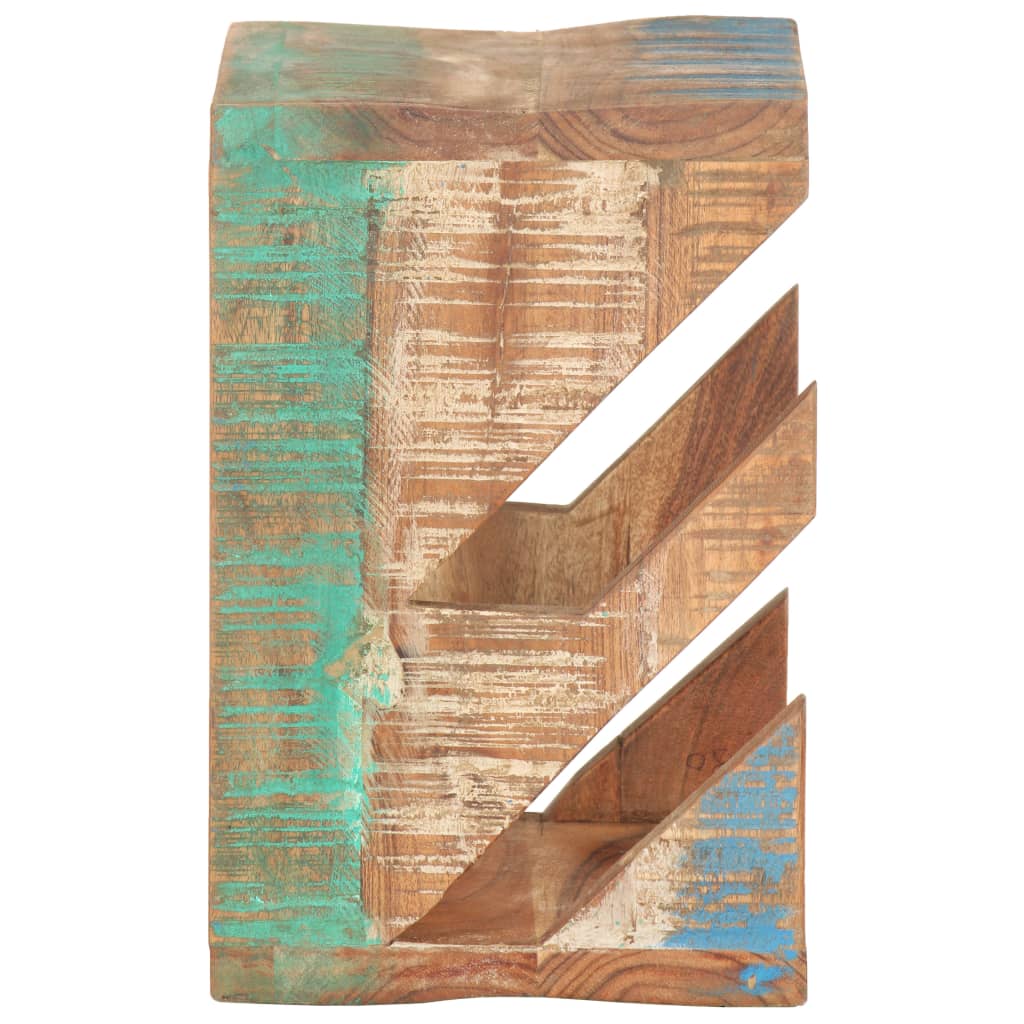 vidaXL Skateboard Wandhalter 25x20x30 cm Recyceltes Massivholz
