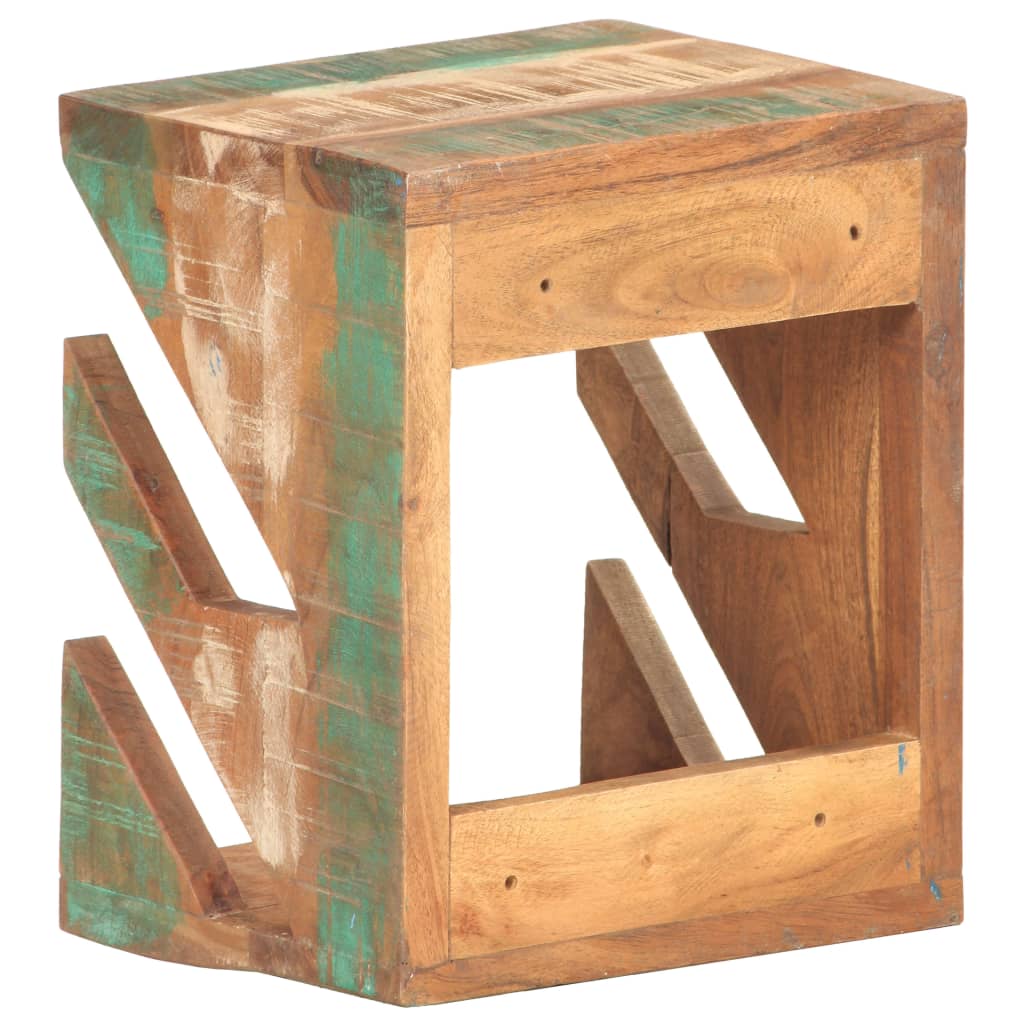 vidaXL Skateboard Wandhalter 25x20x30 cm Recyceltes Massivholz
