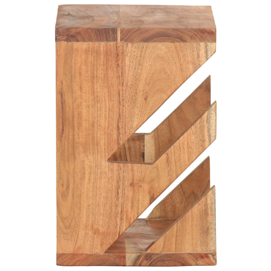 vidaXL Skateboard Wandhalter 25x20x30 cm Akazie Massivholz