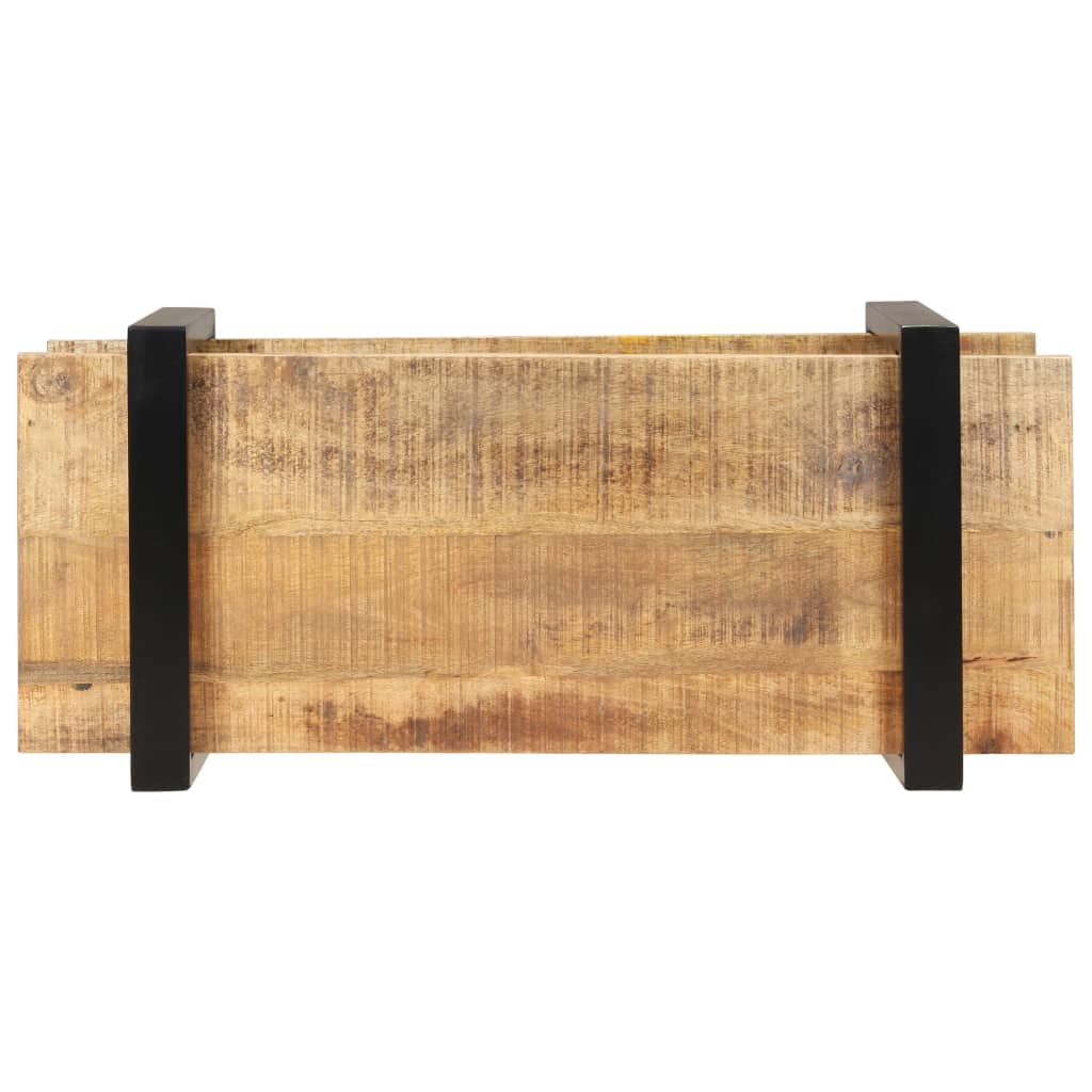 vidaXL TV-Schrank 90x40x40 cm Raues Mangoholz