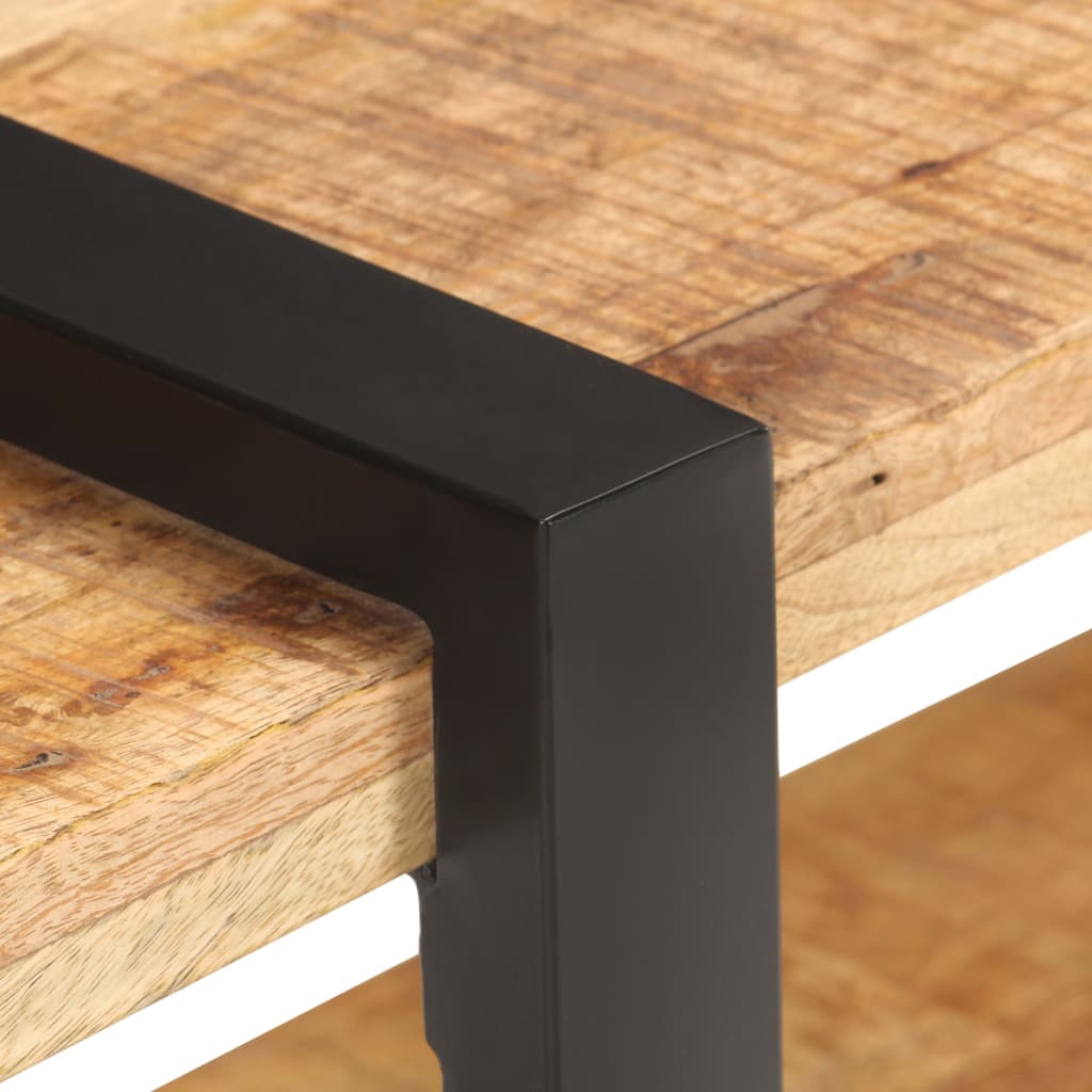 vidaXL TV-Schrank 90x40x40 cm Raues Mangoholz