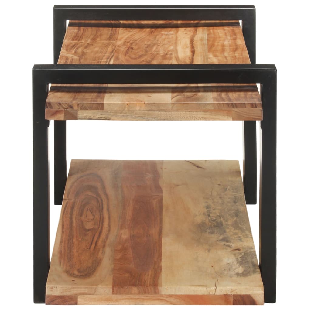 vidaXL TV-Schrank 90x40x40 cm Massivholz Akazie