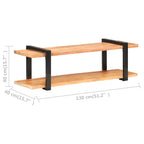 vidaXL TV-Schrank 130x40x40 cm Akazie Massivholz