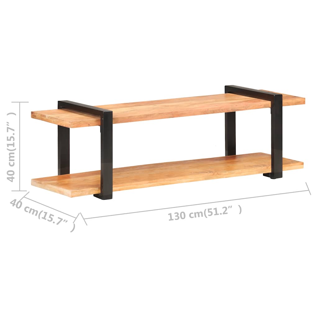 vidaXL TV-Schrank 130x40x40 cm Akazie Massivholz