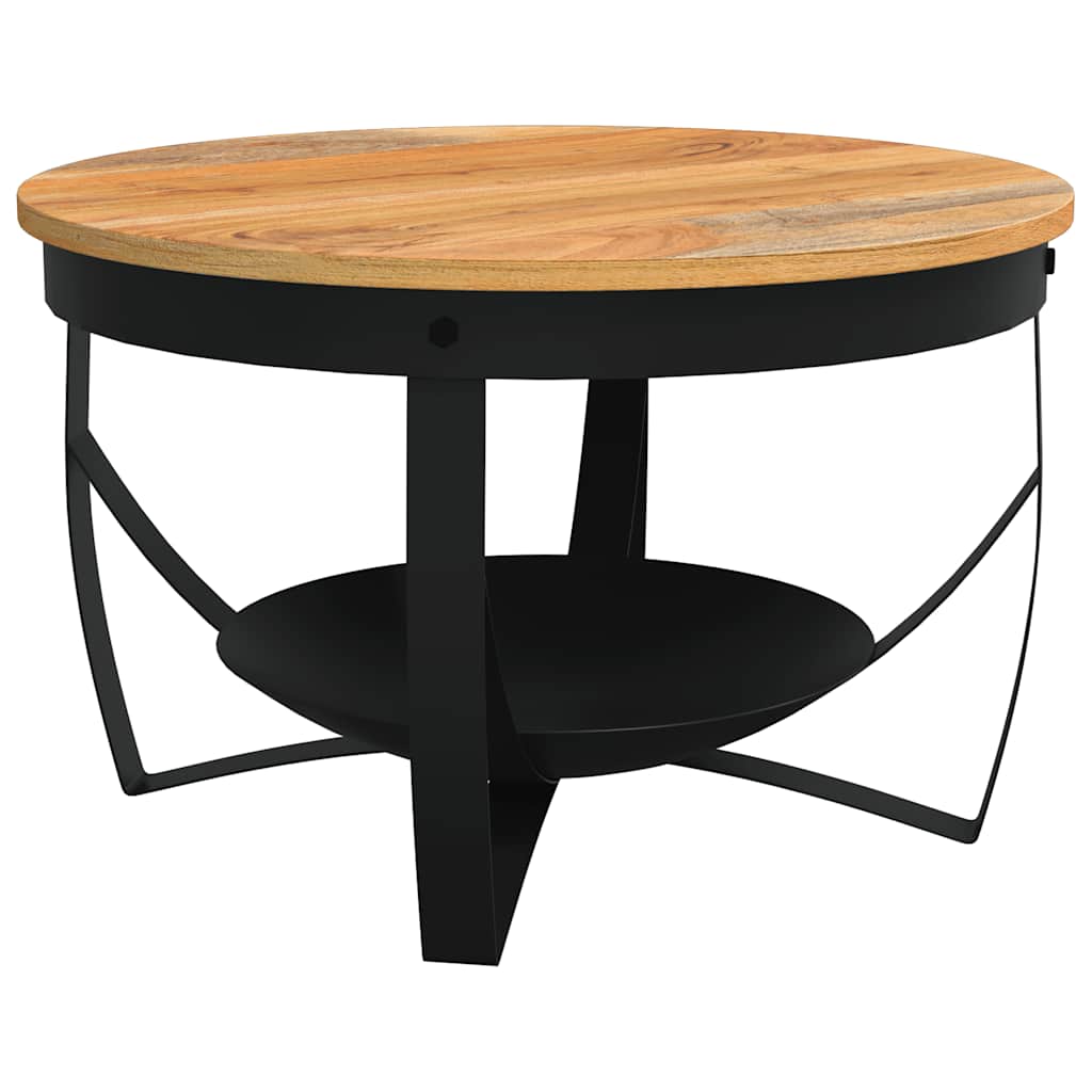 vidaXL Couchtisch Ø68x43 cm Massivholz Akazie