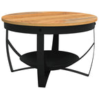 vidaXL Couchtisch Ø68x43 cm Massivholz Akazie