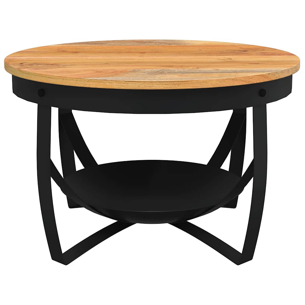 vidaXL Couchtisch Ø68x43 cm Massivholz Akazie