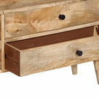 vidaXL TV-Schrank 140x30x50 cm Massivholz Mango