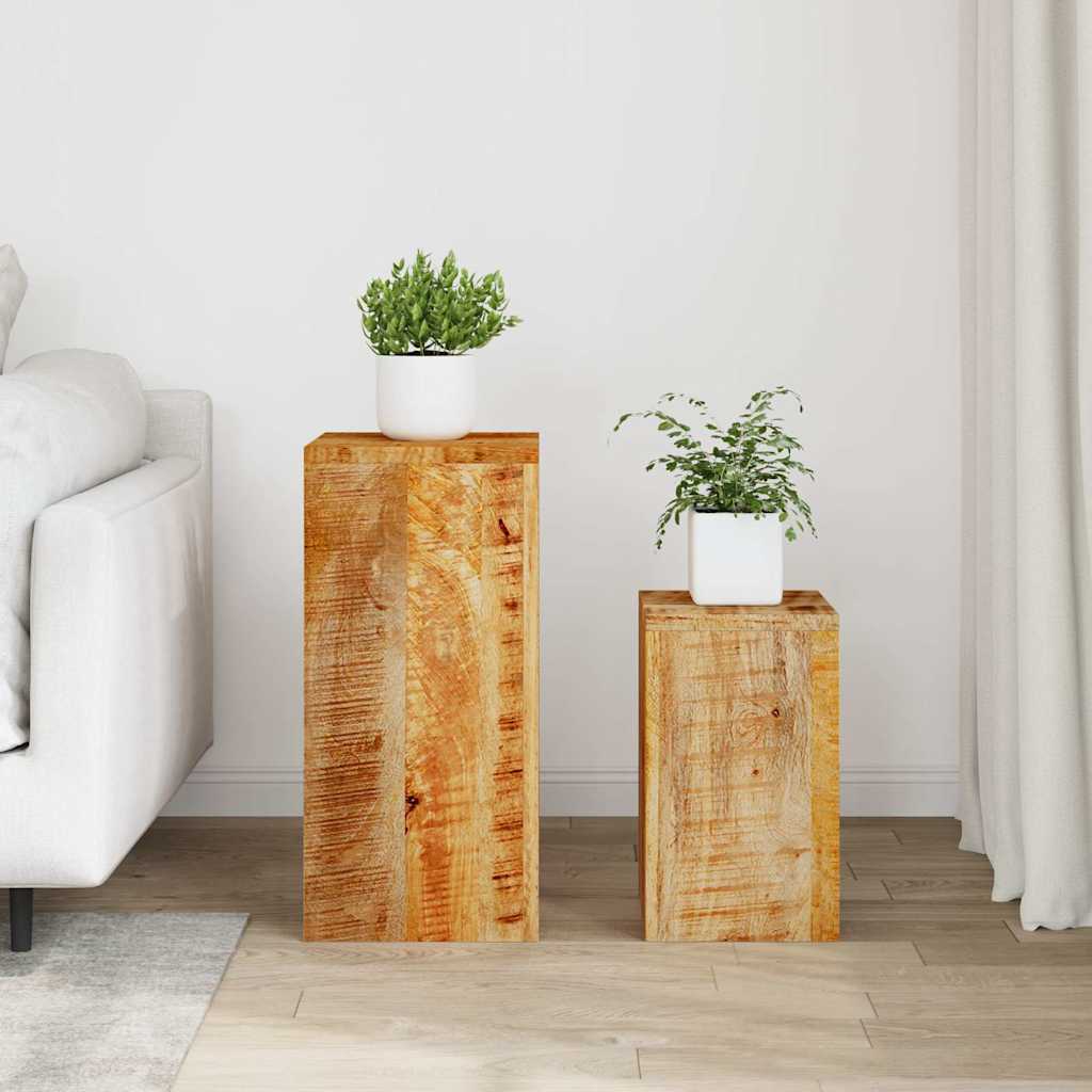 vidaXL Pflanzenständer 2 Stk. Massivholz Mango
