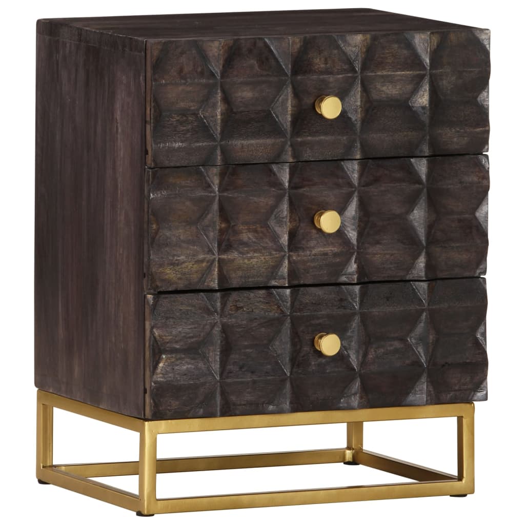 vidaXL Nachttisch 40x30x45 cm Massivholz Mango