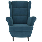 vidaXL Sessel Blau Samt
