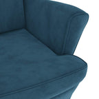 vidaXL Sessel Blau Samt