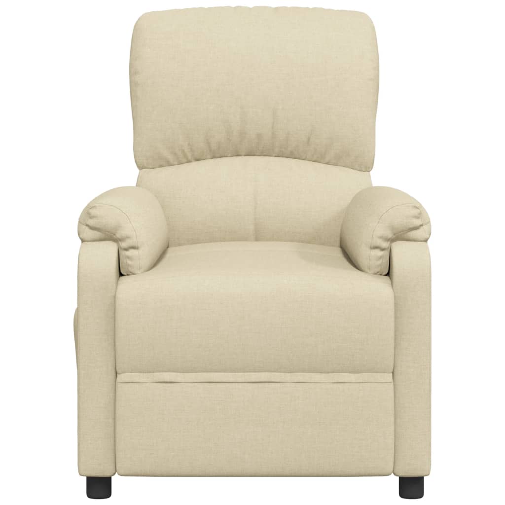 vidaXL Relaxsessel Creme Stoff