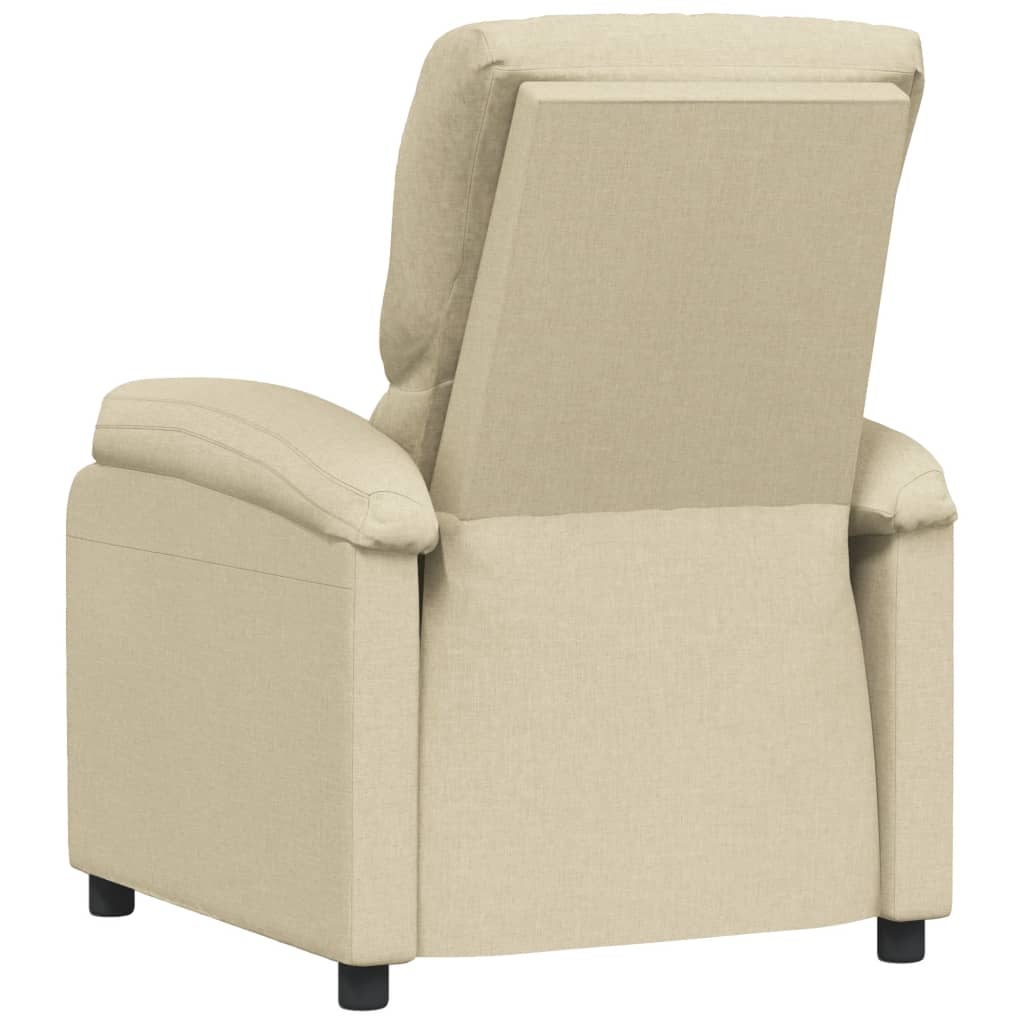 vidaXL Relaxsessel Creme Stoff