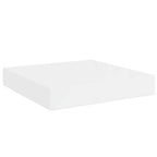 vidaXL Schweberegale 2 Stk. Hochglanz-Weiß 23x23,5x3,8 cm MDF