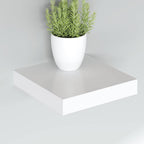 vidaXL Schweberegal Weiß 23x23,5x3,8 cm MDF