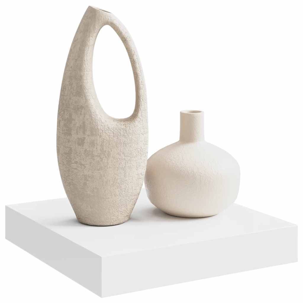 vidaXL Schweberegal Weiß 23x23,5x3,8 cm MDF