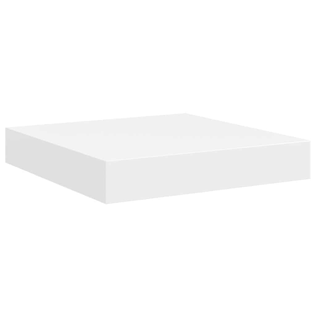 vidaXL Schweberegale 4 Stk. Weiß 23x23,5x3,8 cm MDF