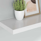 vidaXL Schwebende Wandregale 2 Stk. Weiß 60x23,5x3,8cm MDF