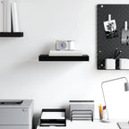 vidaXL Schwebendes Wandregal Schwarz 40x23x3,8 cm MDF