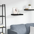 vidaXL Schwebendes Wandregal Schwarz 40x23x3,8 cm MDF