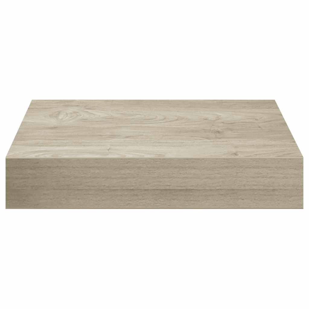 vidaXL Schwebendes Wandregal Eichefarben 23x23,5x3,8 cm MDF