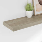 vidaXL Schweberegale 4 Stk. Eiche-Optik 80x23,5x3,8 cm MDF
