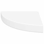 vidaXL Eck-Schweberegale 2 Stk. Weiß 25x25x3,8 cm MDF