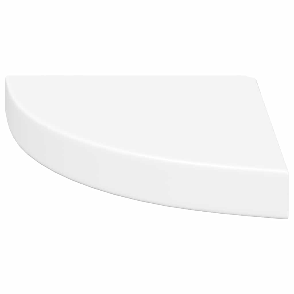 vidaXL Eck-Schweberegale 2 Stk. Weiß 25x25x3,8 cm MDF