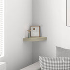 vidaXL Eck-Schweberegal Eichen-Optik 25x25x3,8 cm MDF