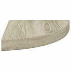 vidaXL Eck-Schweberegal Eichen-Optik 25x25x3,8 cm MDF