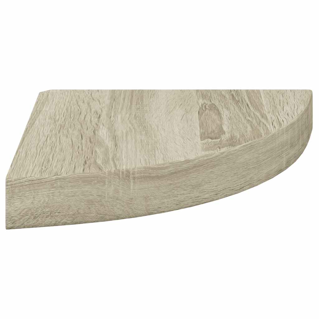 vidaXL Eck-Schweberegal Eichen-Optik 25x25x3,8 cm MDF