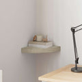 vidaXL Eck-Schweberegal Eichen-Optik 25x25x3,8 cm MDF