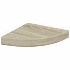 vidaXL Eck-Schweberegale 4 Stk. Eichen-Optik 25x25x3,8 cm MDF