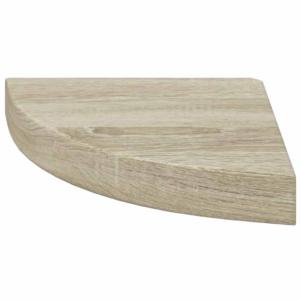 vidaXL Eck-Schweberegale 4 Stk. Eichen-Optik 25x25x3,8 cm MDF