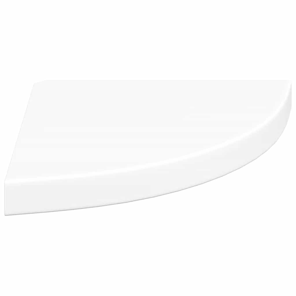 vidaXL Schwebendes Eckregal Weiß 35x35x3,8 cm MDF