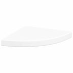 vidaXL Schwebende Eckregale 2 Stk. Weiß 35x35x3,8 cm MDF