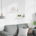 vidaXL Bilderleisten 2 Stk. Weiß 40x9x3 cm MDF