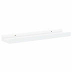 vidaXL Bilderleisten 2 Stk. Weiß 40x9x3 cm MDF