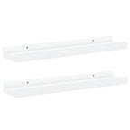 vidaXL Bilderleisten 2 Stk. Weiß 40x9x3 cm MDF