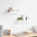 vidaXL Bilderleisten 2 Stk. Weiß 40x9x3 cm MDF