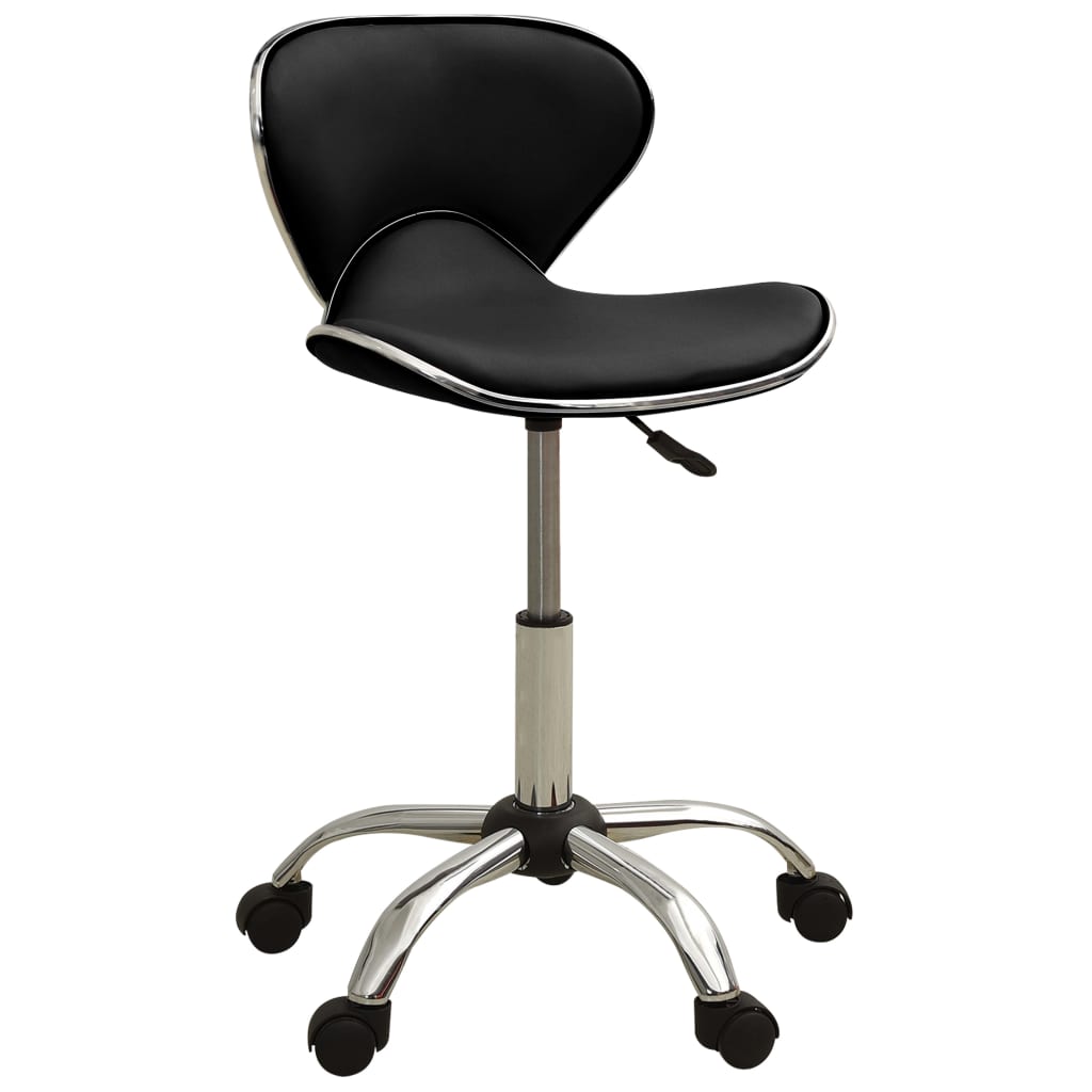 vidaXL Friseur Rollhocker Weiß Kunstleder