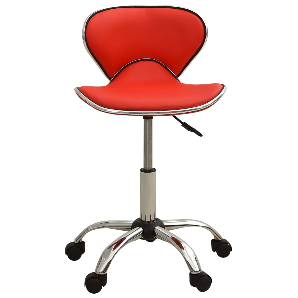 vidaXL Friseur Rollhocker Rot