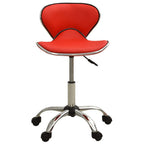vidaXL Friseur Rollhocker Rot