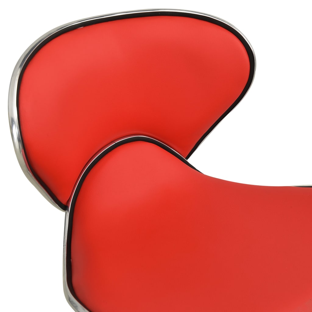 vidaXL Friseur Rollhocker Rot