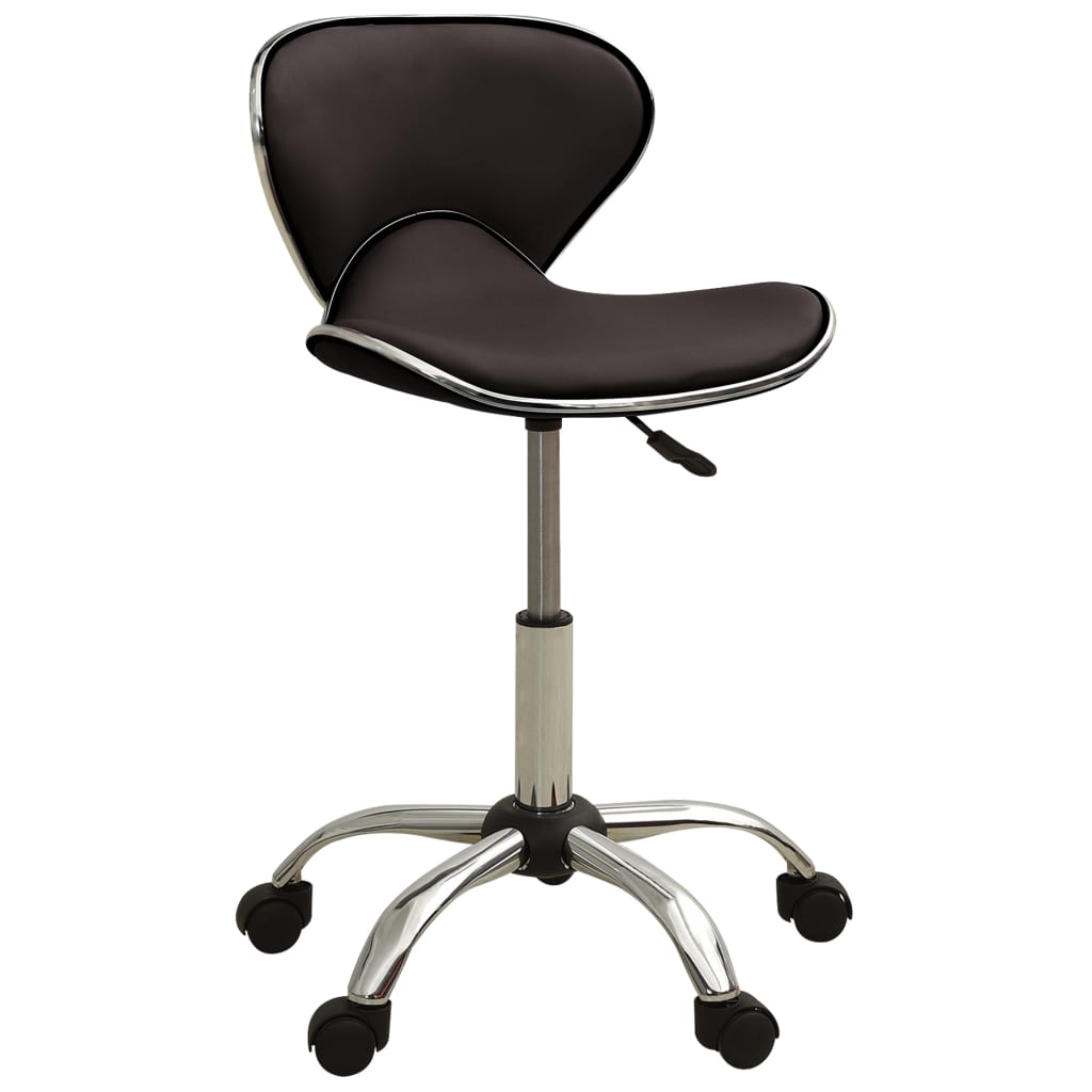 vidaXL Friseur Rollhocker Weiß Kunstleder