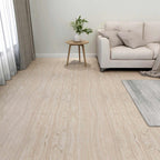vidaXL Bodenplanken 5,11 m² 55 pcs PVC Weiß und Holzfarbe