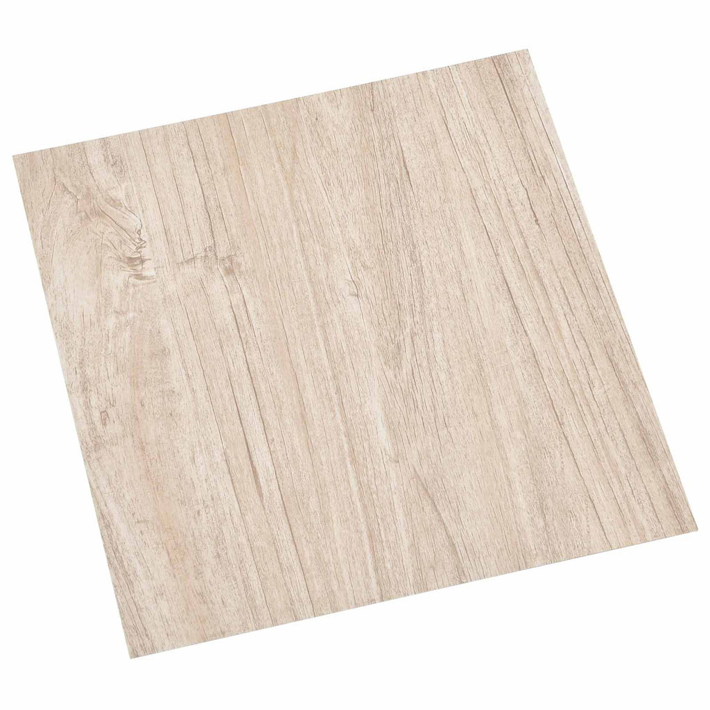 vidaXL Bodenplanken 5,11 m² 55 pcs PVC Weiß und Holzfarbe
