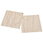 vidaXL Bodenplanken 5,11 m² 55 pcs PVC Weiß und Holzfarbe